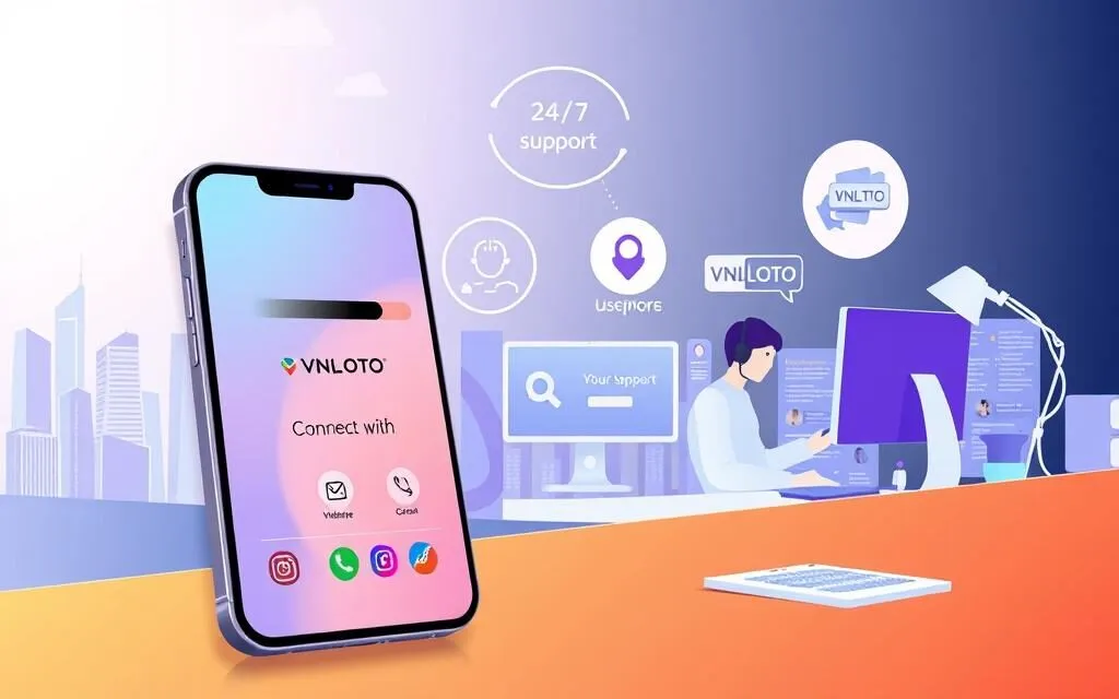 Liên hệ VNLOTO qua các kênh hỗ trợ