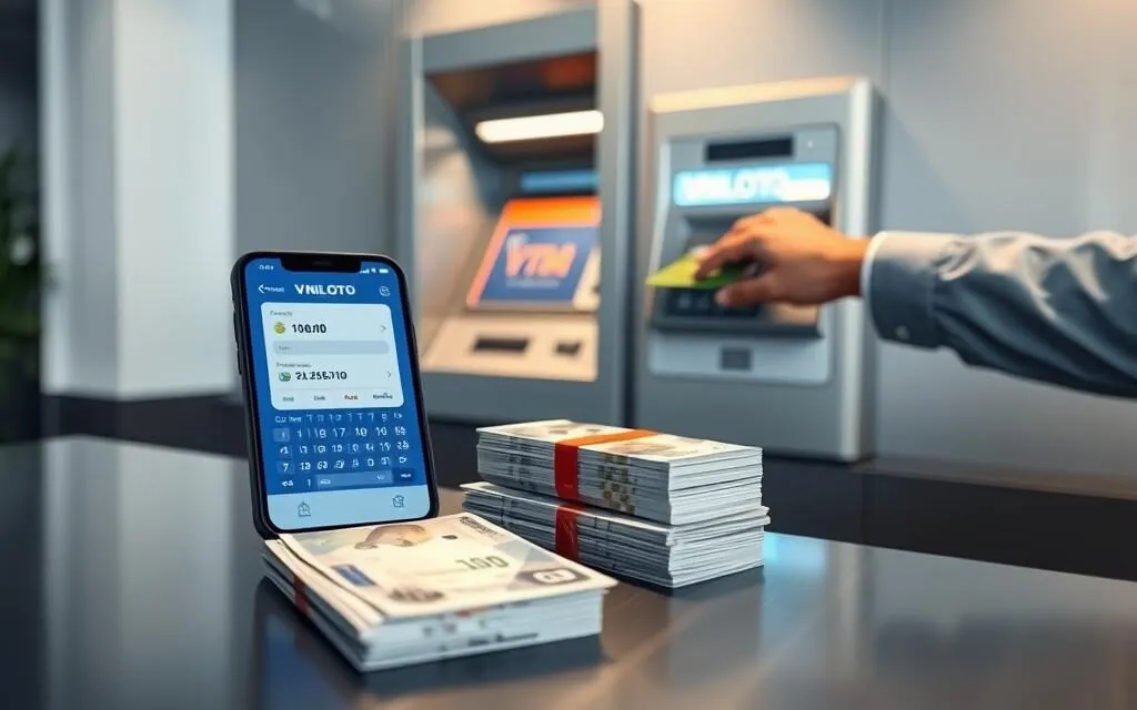 phương thức rút tiền vnloto